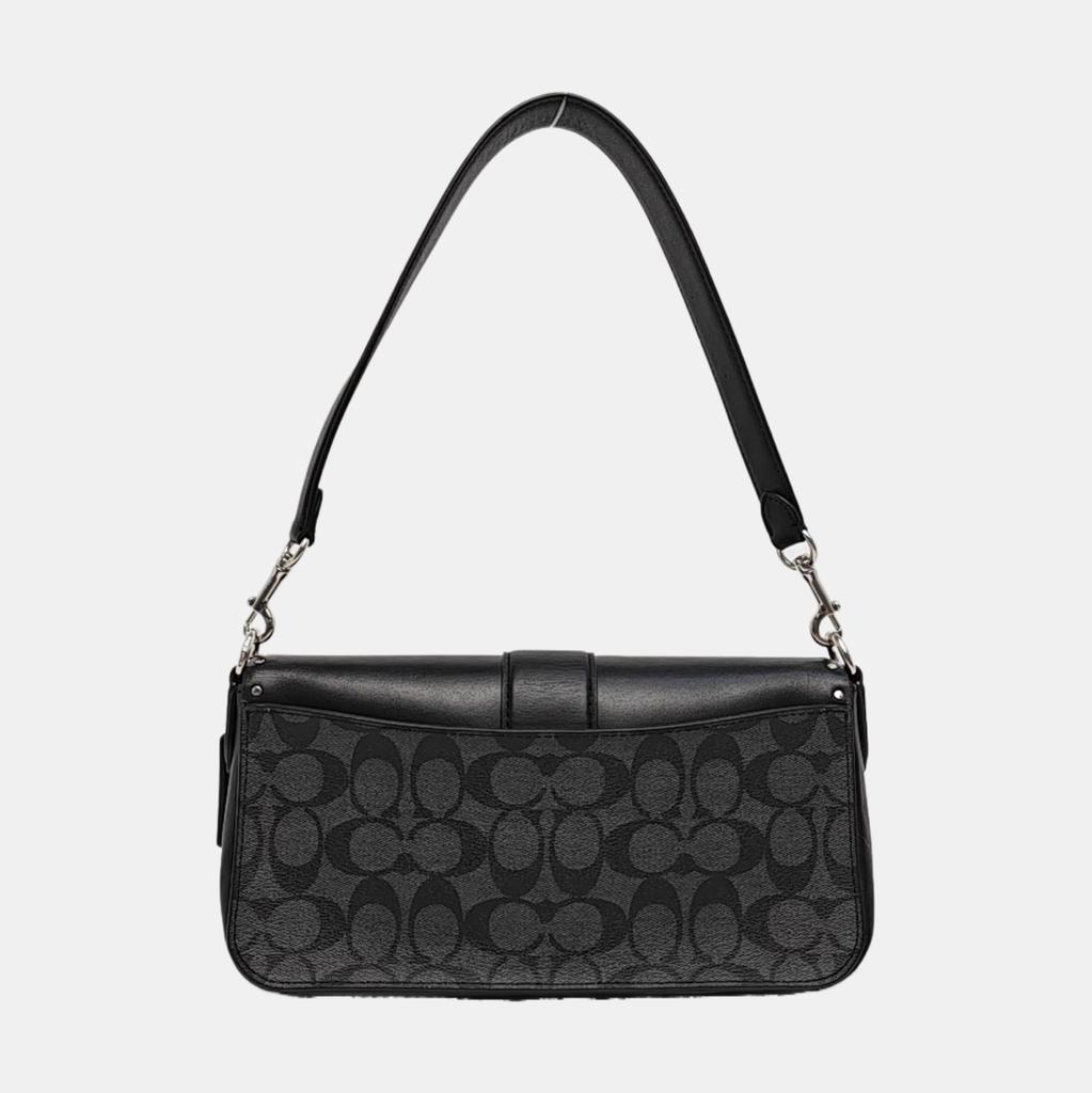 [Pre-Owned] Georgie 26 Classic Monogram Studded Carriage Logo Coated Canvas Underarm Bag Wine God Bag Crossbody Shoulder Bag Medi - Excellent #1KN9Z8S