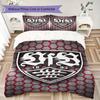 Conjunto de Cama com Padrão VfB Stuttgart Colcha Capa de Colcha Fronha Decoração de Casa Presente de Aniversário (1 * capa de edredom + 2 * fronhas sem enchimento)97