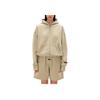 Fear of God Essentials Classic Full Zip Hoodie Timber Men Tops Grey 192SP254781F