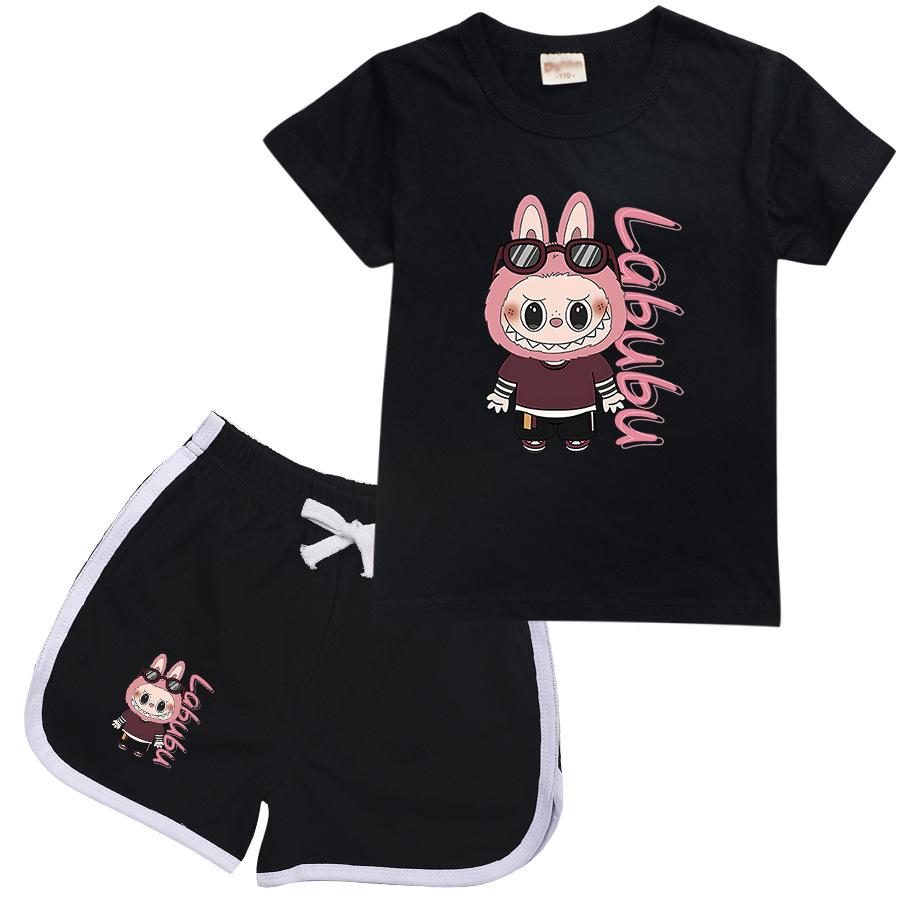 Labbrub Cartoon Printed Kids' Suit - Fashionable and versatile simple cartoon pattern breathable wearing comfortable prints