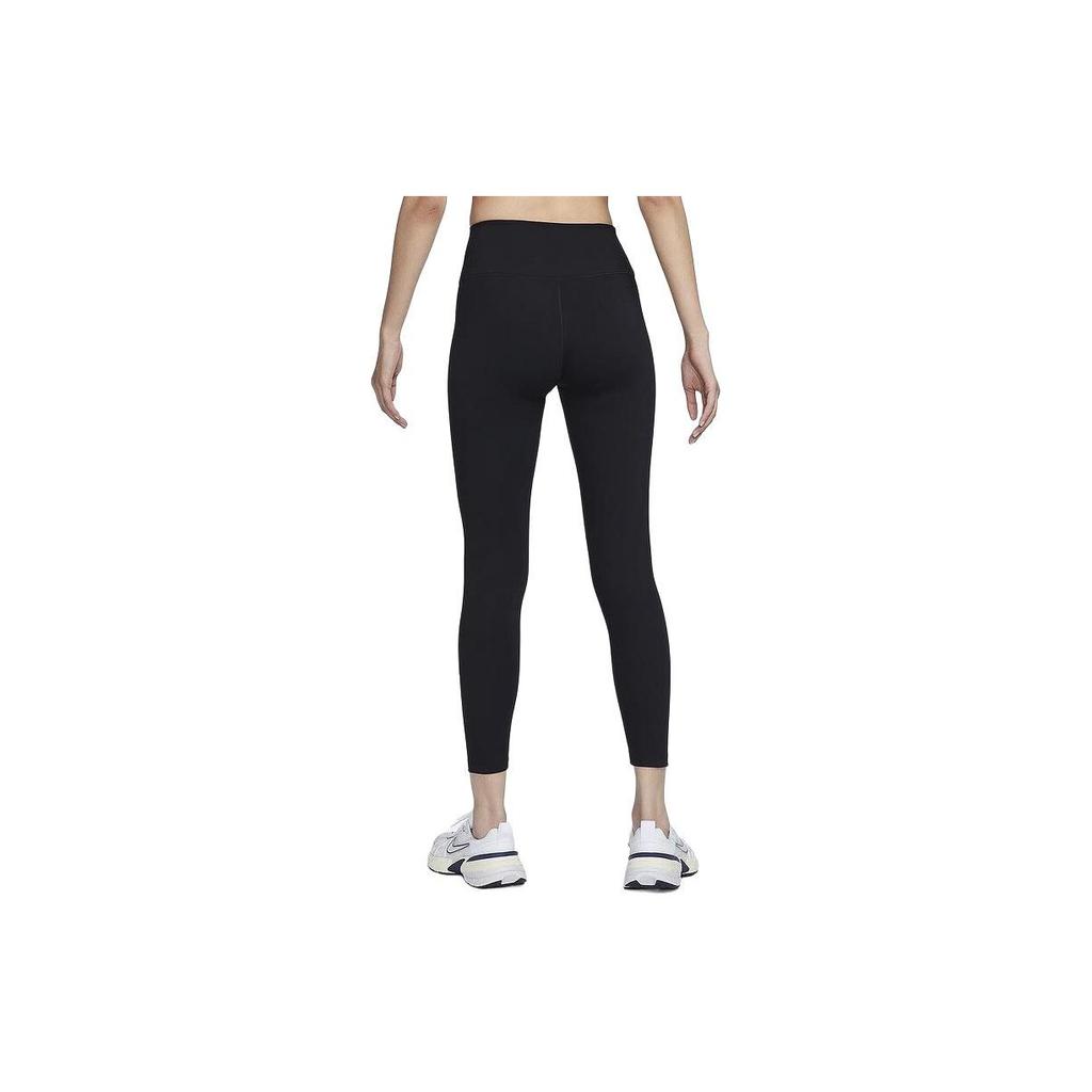 Nike Einfarbig Hohe Taille Slim Fit Sport Lange Hose Damen Unterteile Schwarz FN3227-010