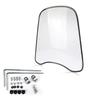 Motorcycle Windshield 18 X 16.7inch Spoiler Windscreen Extension Transparent Air Deflector PC Decoration Motorcycle Accessories