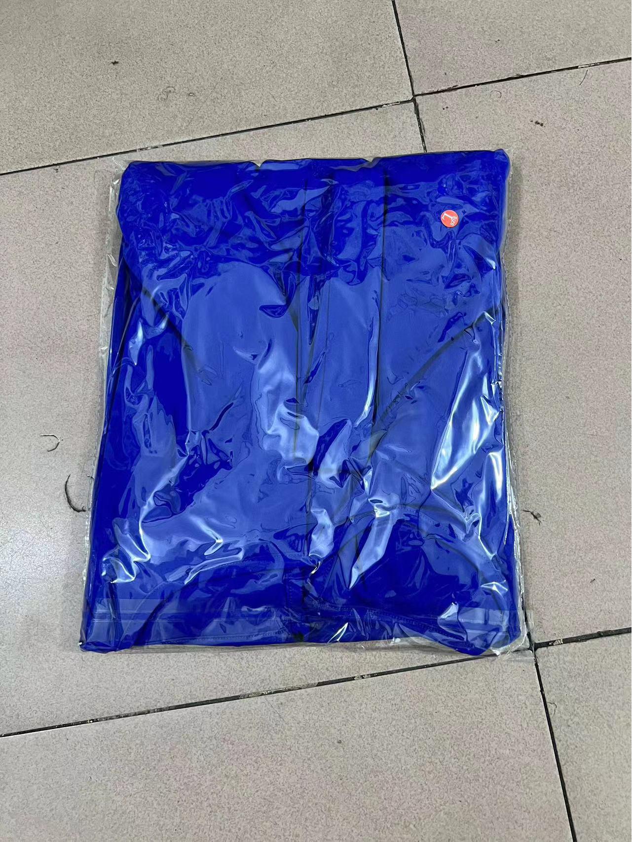 

Европейско-американский приталенный однотонный повседневный комбинезон с галстуком M синий