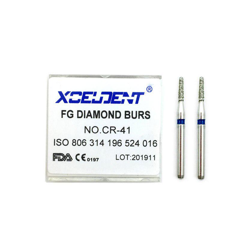 10ks Dental Diamond FG vysokorychlostní frézy pro přípravu inleje Nástroje na leštění zubů CR-41