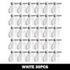 New With Screw Lights Hook Plastic Black White String Light Hangers Garage Hooks Indoor And Outdoor