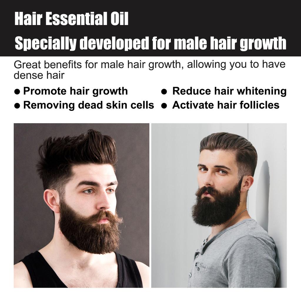 Essence pour cheveux épais pour hommes Solution de soin pour cheveux épais et solides, nutritive, hydratante, anti-chute