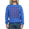 Disney Mens Mickey And Minnie Christmas Hearts Sweatshirt