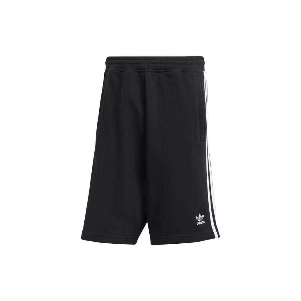 Adidas Originals Adicolor 3-Stripes Mid-Rise Straight Casual Shorts Men Shorts Black IU2337