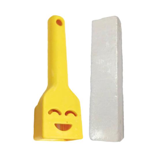 Pumice Stone Toilet Bowl Cleaner with Handle Efficiently Removes Hard Water Rings Calcium Buildup Pumice Stone Scrubber