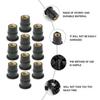 Noci per Vetro Paravento M5/M6 Moto Bulloni Carena Viti di Espansione in Gomma Fasteners 10/20/30 PZ Accessori Moto