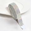 Self-adhesive Faux Crystal Tape Rhinestones Needlework Hot Fix Chain Sticker Ribbon DIY Crafts Gift Wrapping Package Party Decoration Supplies Ribbon