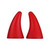 2PCS 3D Devil Horn Car Roof Decoration Stereo Bumper Hood Stickers Car Helmet Sticker Decal for Halloween Ornament Bull Horn
