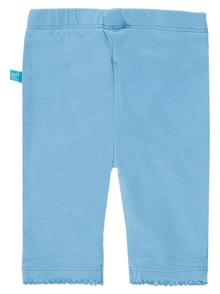 Legginsy Dziewczęce Bawełniane Niebieskie Lief