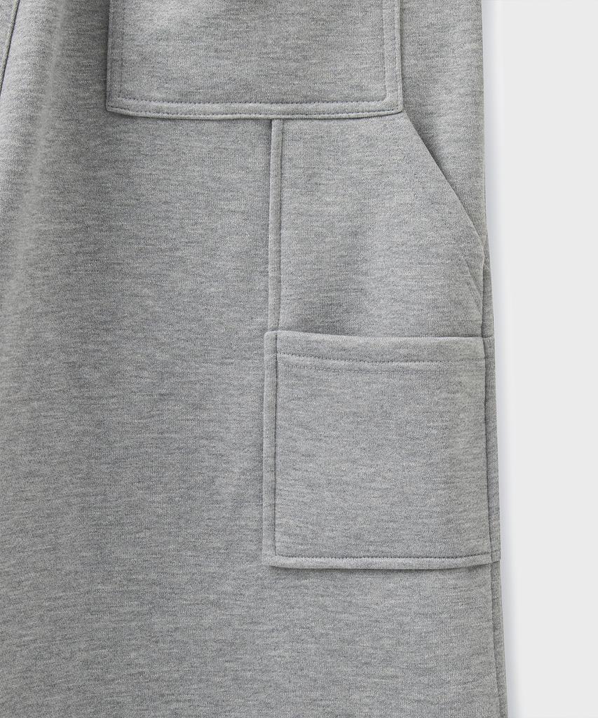 Beulaendideu Bermuda Carpenter Sweat Shorts [Melange Gray]
