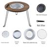 NuFeng Portable Outdoor Foldable BBQ Grill & Fire Pit Table