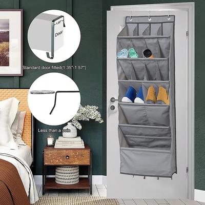 Door Shoe Organizer Hanging Bag Large Capacity Easy Access Simple Installation Versatile Shoe Holder Storage Bag