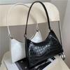 Fashionable and Popular Underarm Bag for Women's Japanese New Crocodile Pattern Versatile Shoulder Bag LS