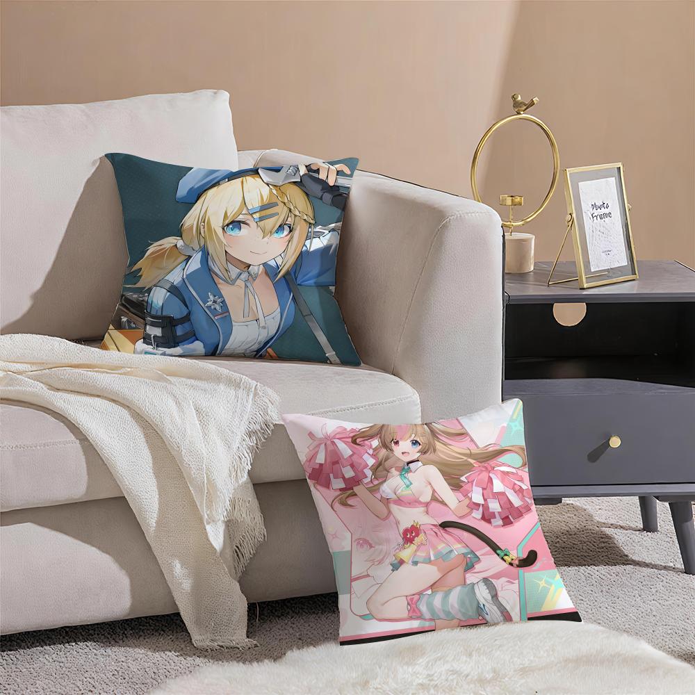 Fashion GGirls Frontline 2 EExiliums ICONS Cushion Cover Throw Pillow Cover Hidden Button Durable Polyester Chair Cushion