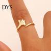 Kreativ Havdesign Ring Manta Ray til Kvinder Sød Havdyr Elegant Guld Sølv Justerbare Ringen Smykker Gaver Kæreste Kone Mor