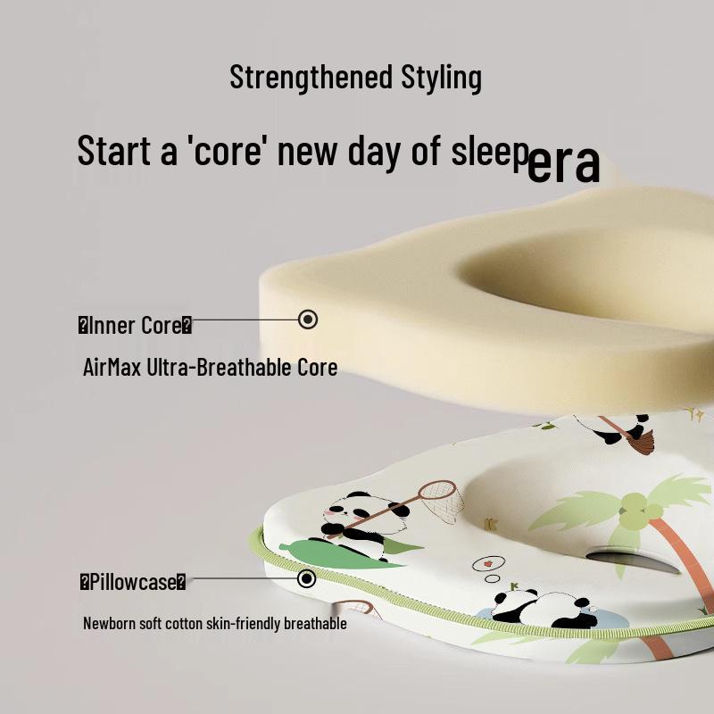 Newborn Anti-Flat Head Pillow – Corrective, Breathable, for 0-6 Months, All Seasons
