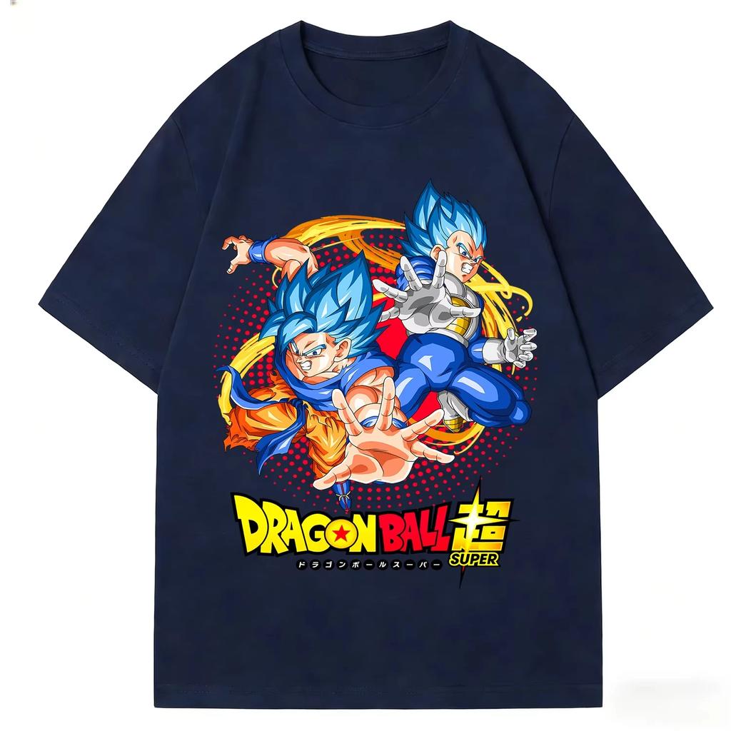 Dragon Ball Vintage Super Saiyan Goku Print pure Cotton 2026 Summer men TShirt Unisex High Quality Casual Streetwear Hip Hop Tee
