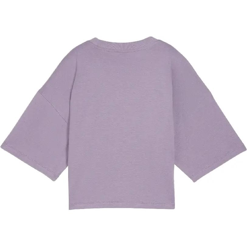 Puma Casual Loose Fit Cotton Soft Comfortable Short Sleeve Dopamine T-Shirt Women Tops Light-Purple 626996-30