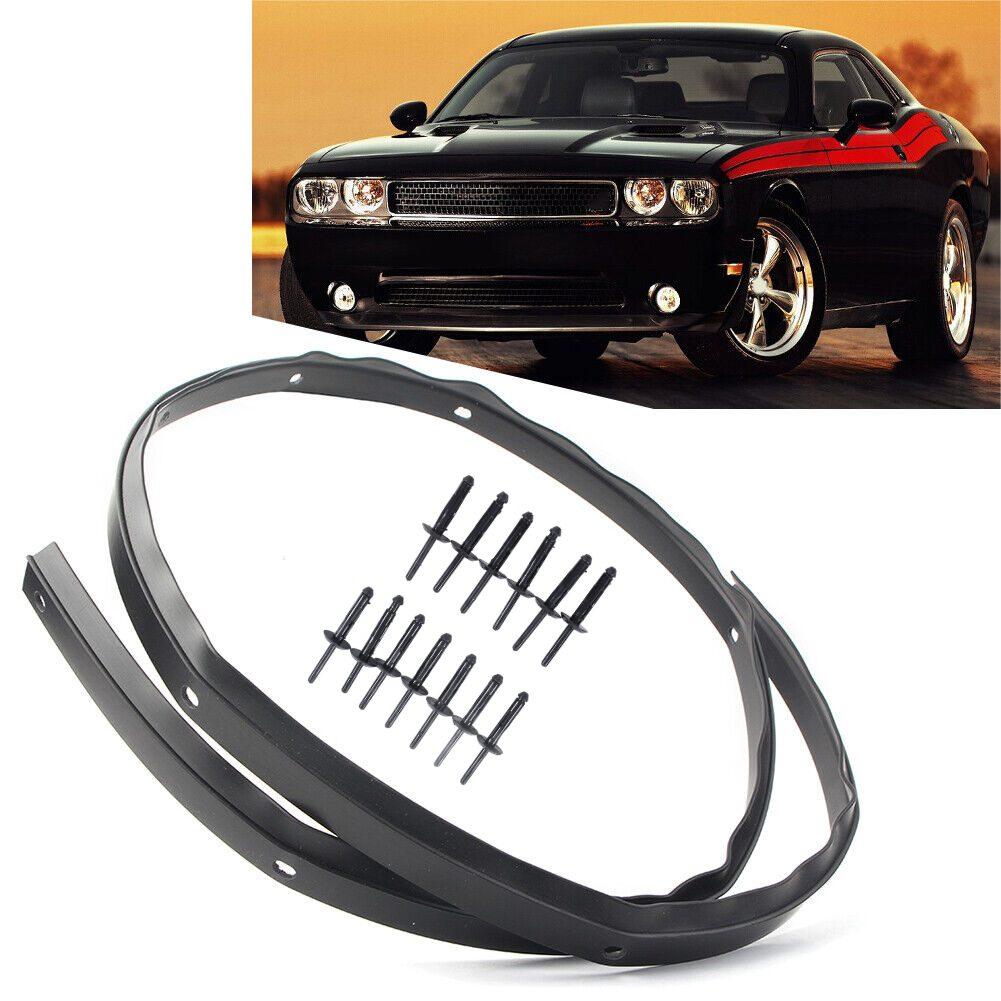 Per Dodge Per Challenger 2008-22 Fascia Anteriore Paraurti Cofano 1pz Guarnizione in Gomma 12pz Rivetto in Plastica 68051392AB Parti Guarnizione Paraurti Auto
