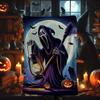 Halloween Night Colorful Castle Digital-printed Polyester Velvet Flannel Cover Blanket Fleece Soft Sofa Cover Blankets for Beds