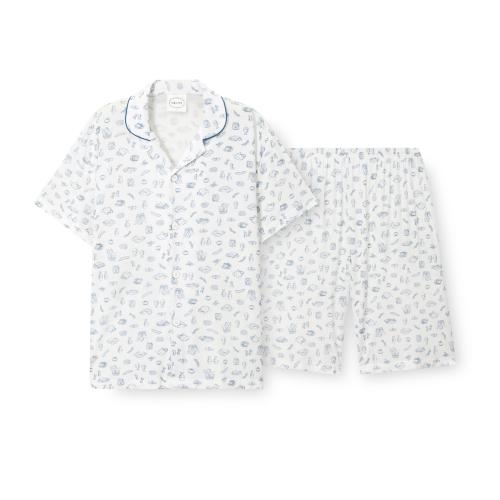 

[ORCITE] Мужской короткий пижамный комплект Petit Jour H014 [Отправка из Кореи] 100% Оригинал L