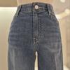 Basic Wash Wide Denim Pants (KSZ3HE331D) - Women's Casual Jeans