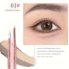 Dual-Ended Eyeshadow & Highlighter - Pink Brown Glitter Liquid Eyeliner for Beginners, Smooth Makeup Tool for Precise Eye Bag & Eye Enlargement