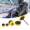 6 Stück Bohrbürsten Auto-Detailing-Set, Kraftschrubber-Bürstenset für effiziente Reinigung von Auto, Boot, Heimflächen, Teppichen, Polstern, Duschwänden, Sitzen