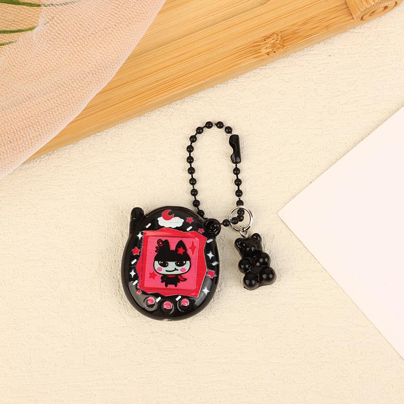 Tamagotchi Kočka Medvěd Klíčenka Realistické Elektronické Zvířátko Korálkový Náhrdelník Přívěsek Kroužek na Klíče Šperk Dekorace na Tašku