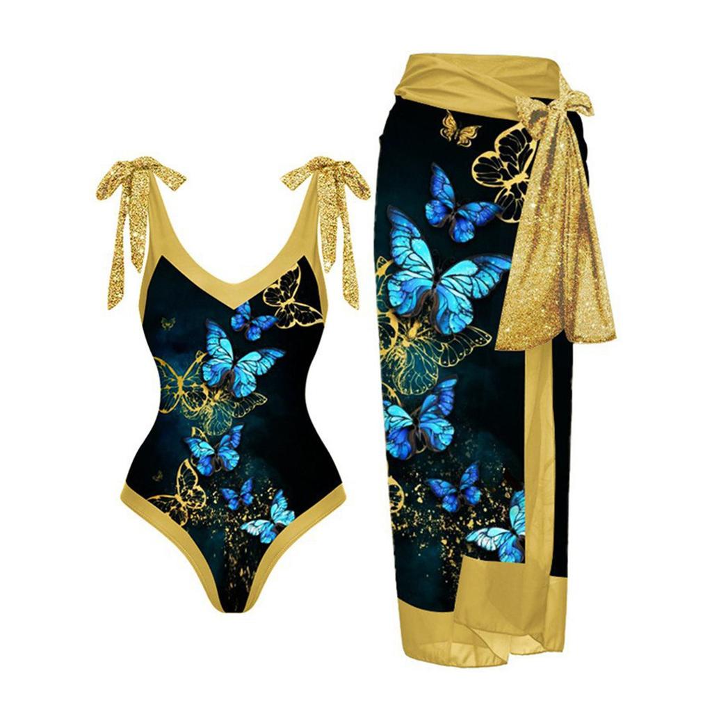 2026 Nieuw Vintage Badpak Conservatief Eendelig Bikini Badpak Set