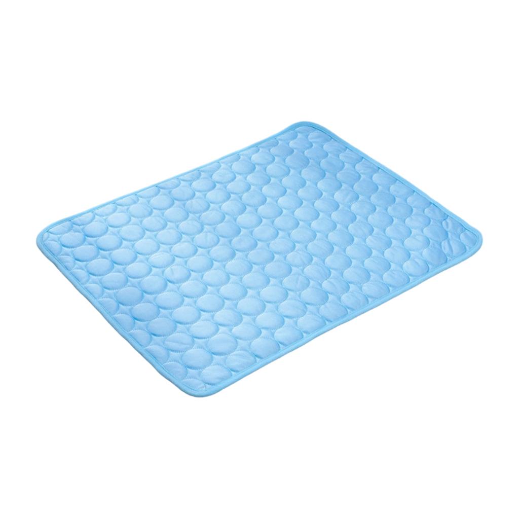 Cooling Ice Silk Pet Mat Breathable Soft Pet Cooling Pad Summer Sleeping Mat for Dogs Cats Non-Slip Durable Cover