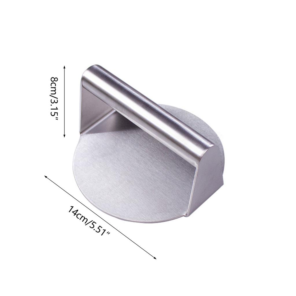 Stainless Steel Smash Burger Press Hamburger Patties Meat Masher Circular Meat Press Mold for Meats Kitchen Tool Outdoor