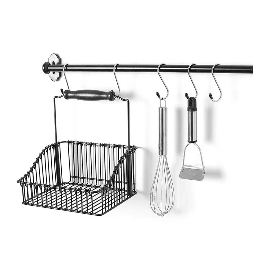 4 Pcs Stainless Steel S-shaped Hook, Traceless Portable Clothing Hook Kitchen Double Headed Multi-purpose Shelf Metal Hook