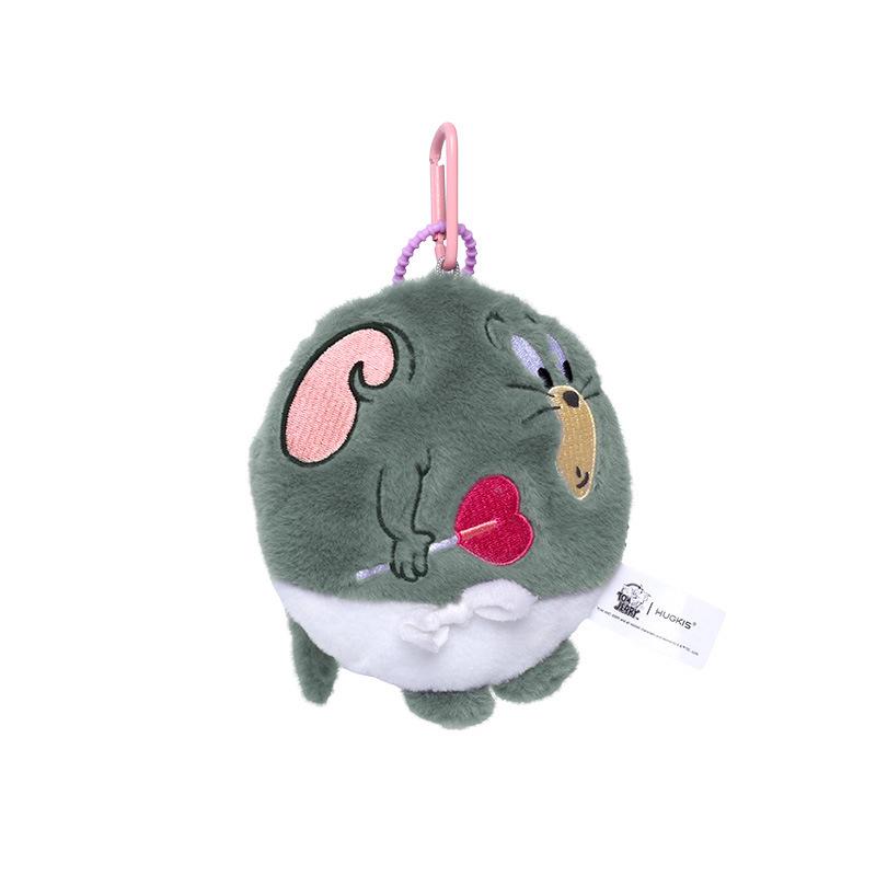 Tom & Jerry Plush Toys: Cat Pendant & Mouse Keychain Charms for Kids