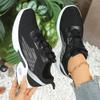 Breathable Mesh Sneakers, Lightweight Soft-soled Mesh Shoes, Women's Woven Lace-up Shoes, Suitable for Daily Outings, Running, Fitness
