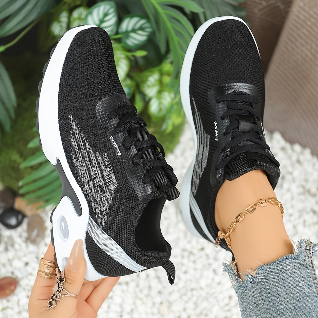 Breathable Mesh Sneakers, Lightweight Soft-soled Mesh Shoes, Women's Woven Lace-up Shoes, Suitable for Daily Outings, Running, Fitness