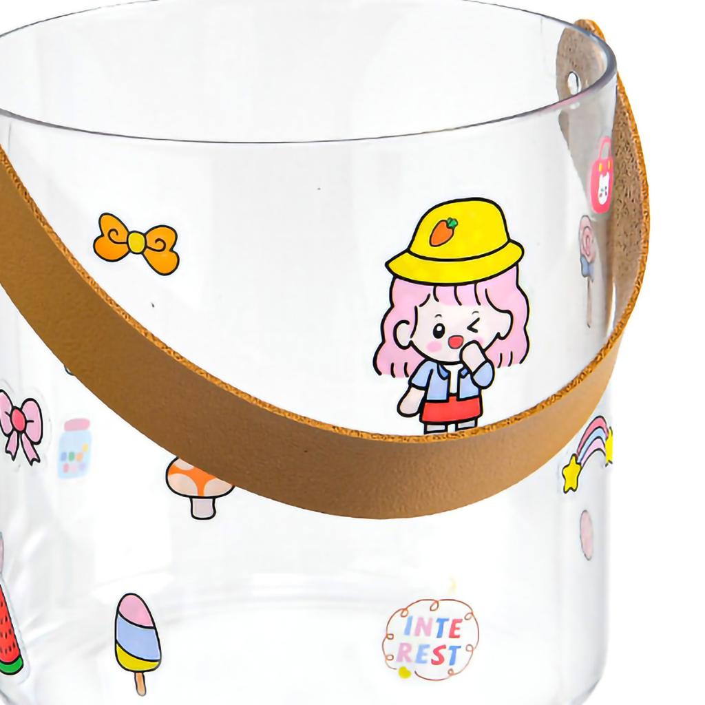 PET Small Ice Bucket Household Transparent Ice Wine Barrel Picnic Beer Drink Ice Bucket S