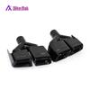 Black-Plated Quad Exhaust Tailpipe for Mercedes-Benz W212 E-Class E260/E300 AMGE63 Upgrade