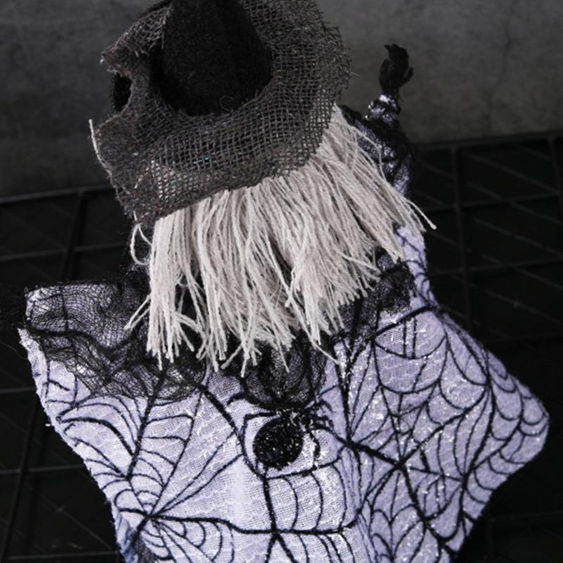 Eerie Halloween Festival Decoration Unique Halloween Tree Toppers with Specter Pumpkin Figurine for Holiday Decors