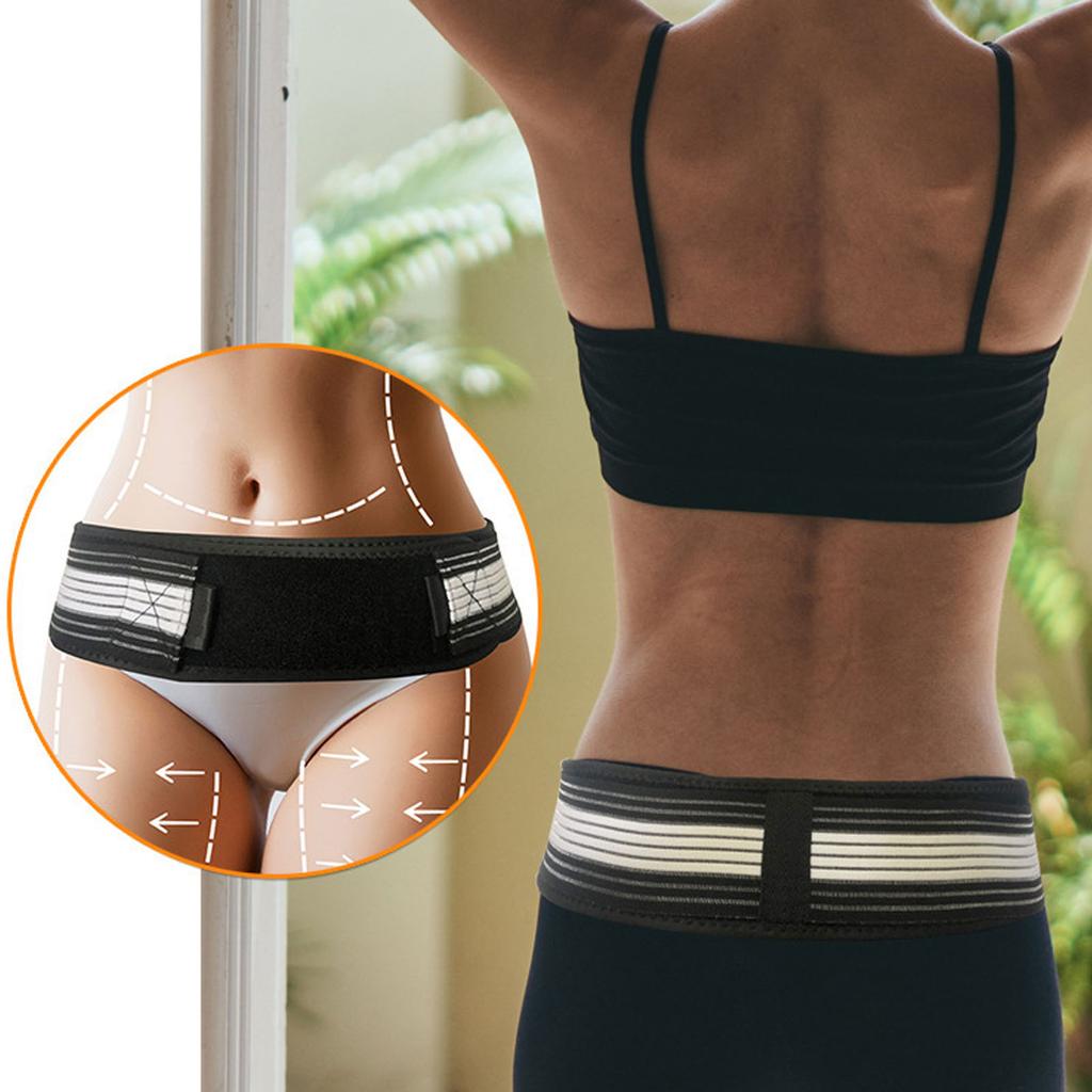 Hip Belt Adjustable Breathable Prevent Slip Pelvic Support Brace for Men Women Lower Back Lumbar Pain