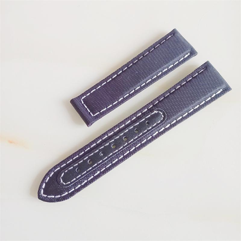 Nylon Canvas New Seahorse 300 Kuskinnsstropp Omega Super AT150 Foldespenne 20 22mm stropp