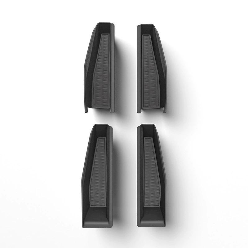 Car Door Handle Storage Box for Tesla Cybertruck 2024 2025 2026 Front Rear Door Storage Tray Organizer ABS Car Accessories 4pcs