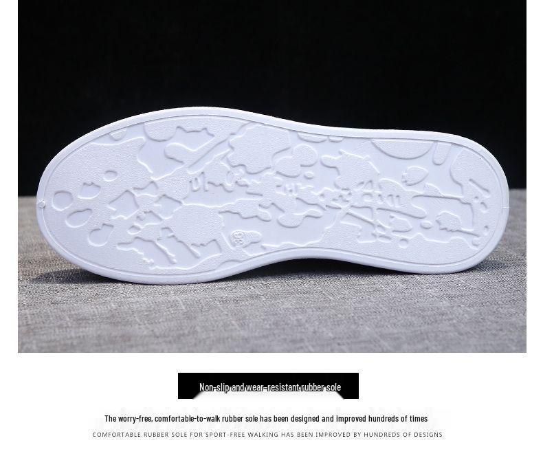 2025 Spring Women's White Korean Style Platform Sneakers – Versatile Height-Increasing Casual Shoes