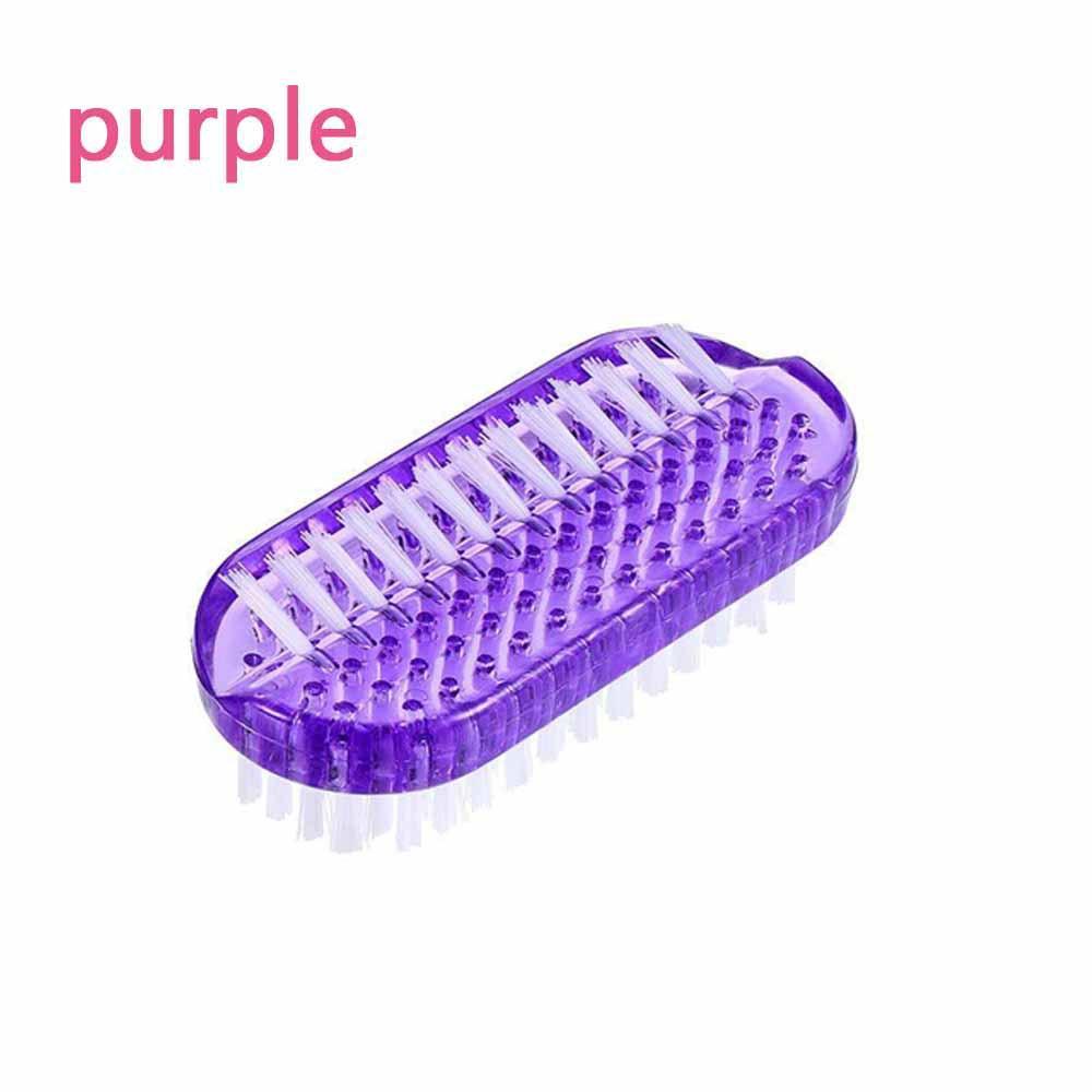

Nail Cleaning Brush Multipurpose Hand Scrubbing Tool Double Sided Bristles for Manicure Pedicure Grooming Care One Size