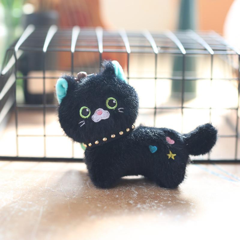 Cute Mini Cat Plush Keychain Backpack Charm Pp Cotton Stuffed Toy Girls Gift
