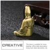 Elegant Simple Design Brass Avalokitesvara Statue Indoor Desktop Decoration Home Supplies Buddhist Tabletop Ornament